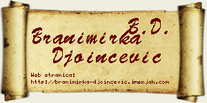 Branimirka Đoinčević vizit kartica
